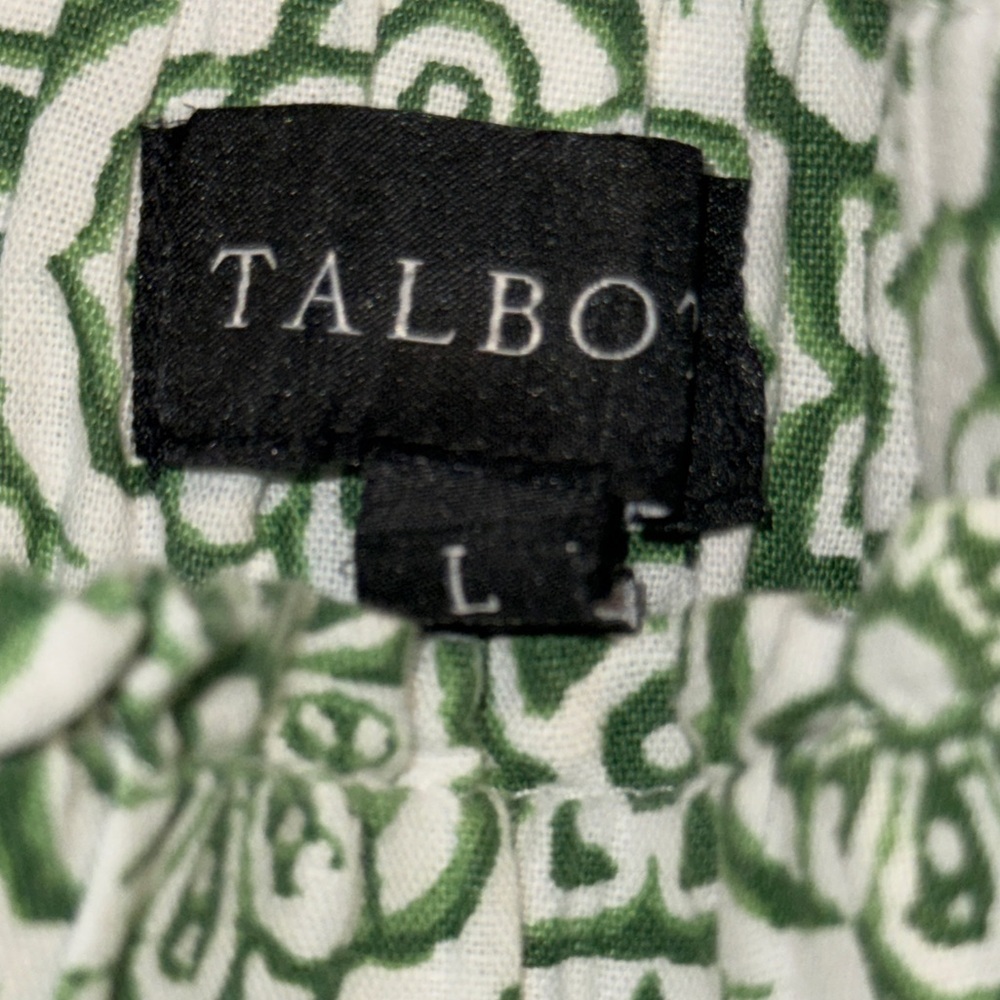 Talbots Green Patterned Jumpsuit - Picture 3 of 13
